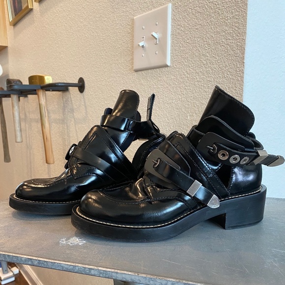 Balenciaga Ceinture Cut Out Creeper Ankle boots - Picture 6 of 16